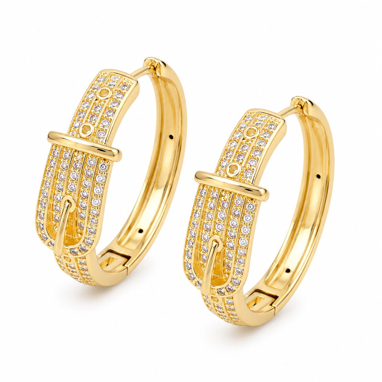 Buckle Hoop Earrings