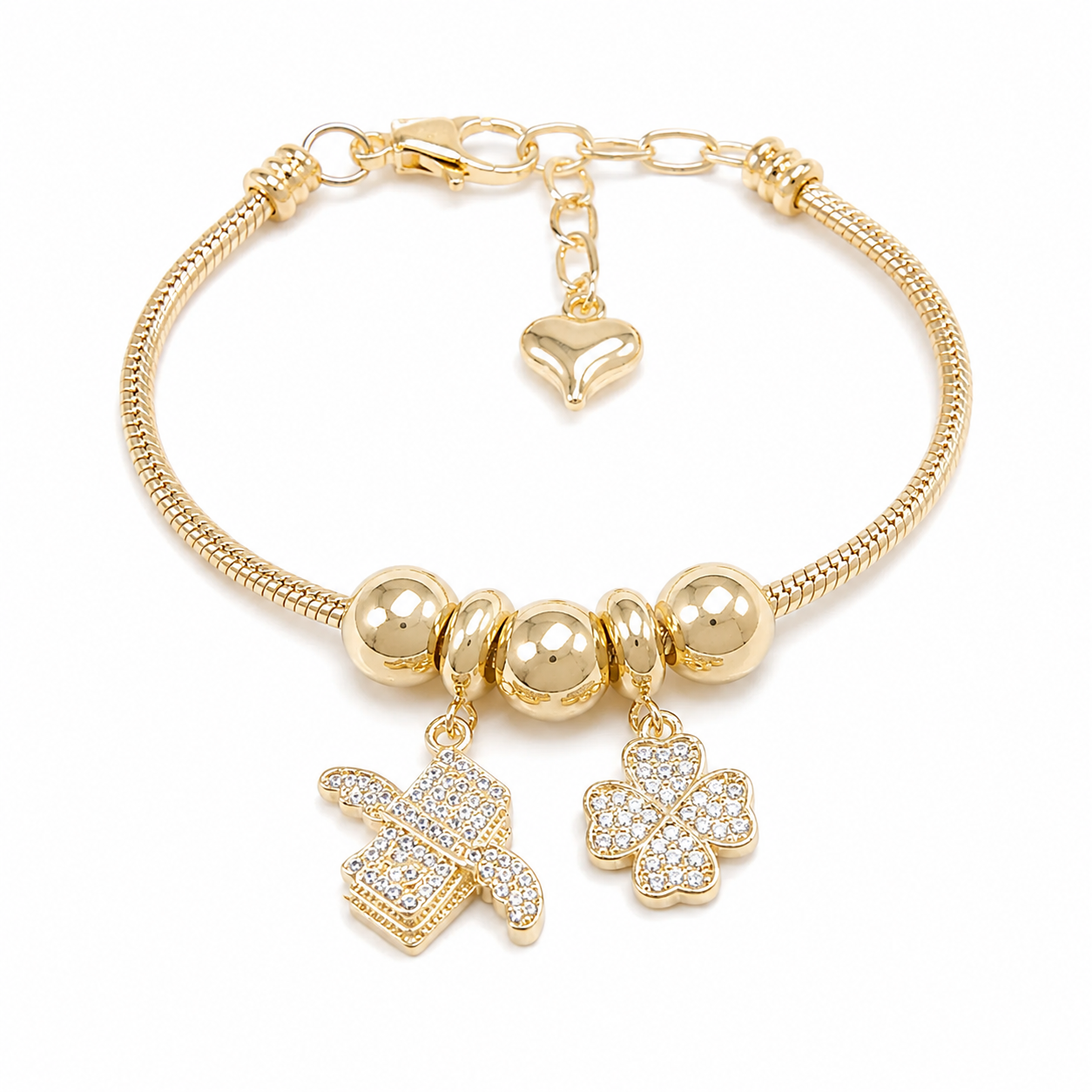 Golden Fortune Charm Bracelet