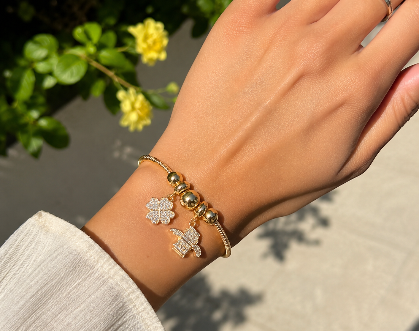 Golden Fortune Charm Bracelet