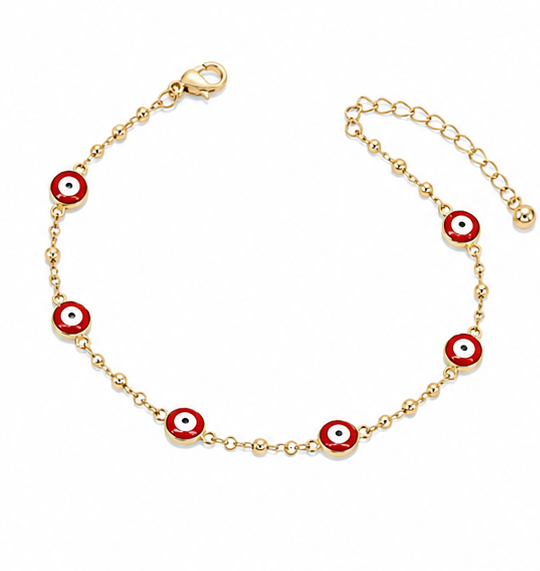 Red Evil Eye Anklet