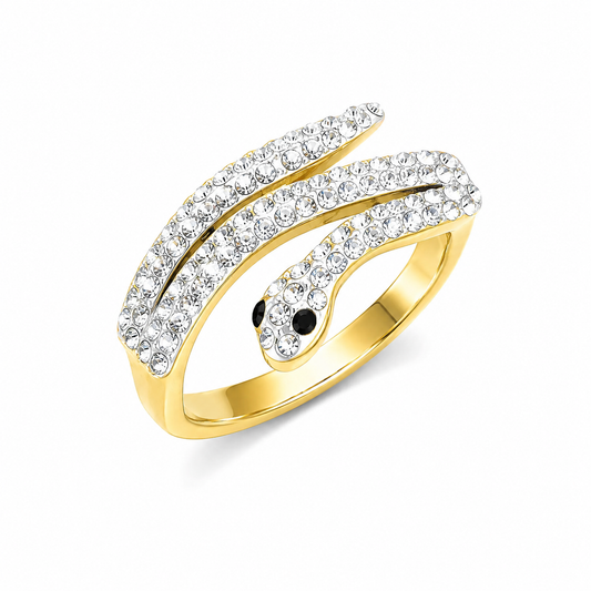 Crystal Snake Ring