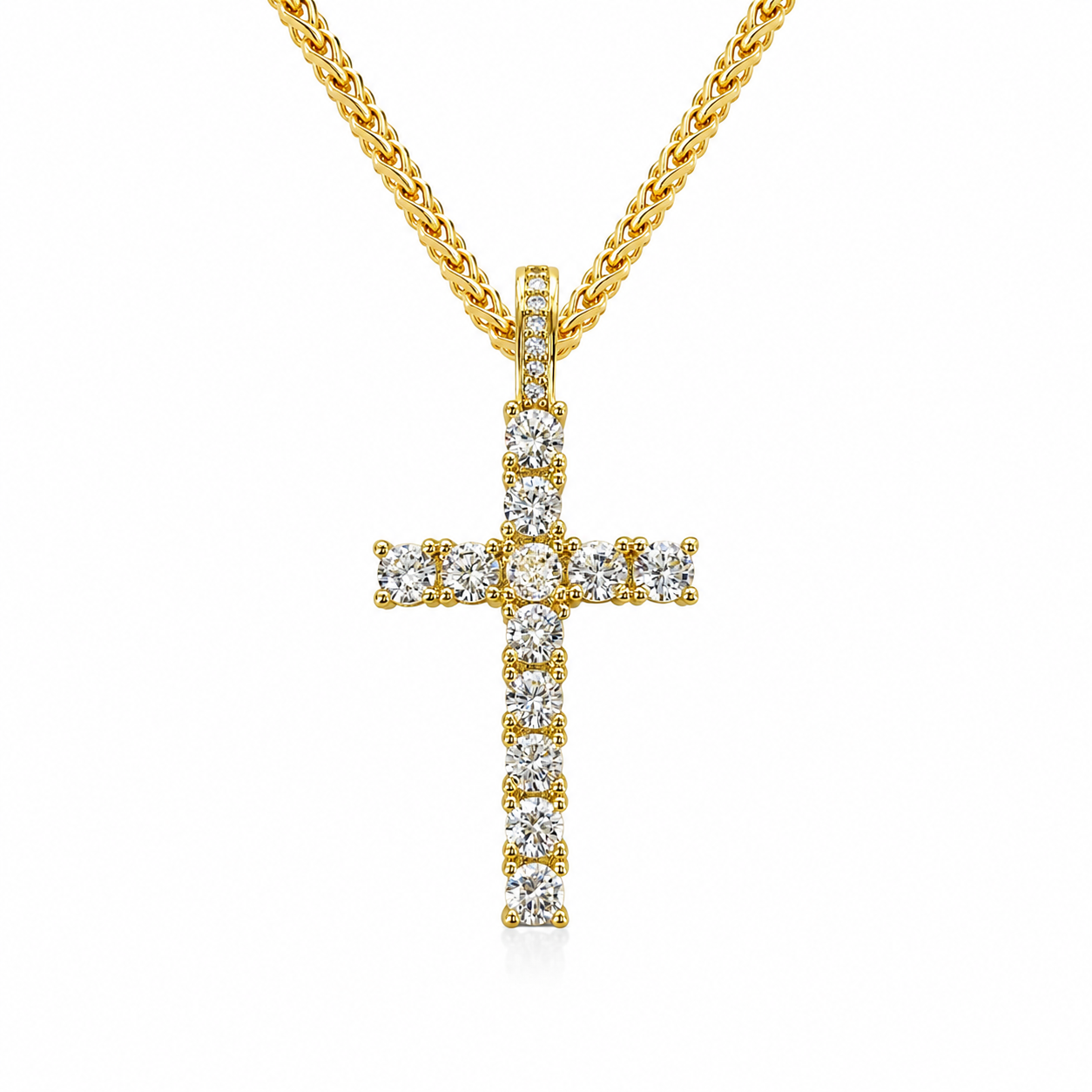 Iced Out Cross Necklace