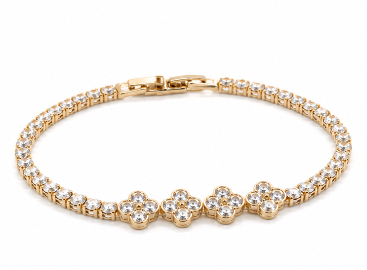 Fleur Tennis Bracelet